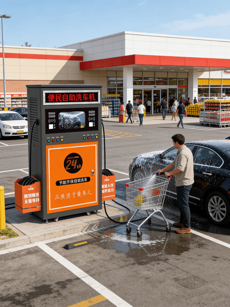 High Pressure Car Washing Self Service Machine Self-service Bus Cleaning Equipment Coin/Card Operated