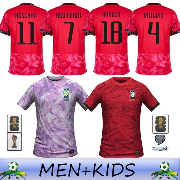 S-4XL 2026 World CUP South Korea soccer jersey HEUNGMIN SON MINJAE KANGIN GUESUNG 27 Home Away INBUM HEECHAN FOOTBALL SHIRTS men kids kit football shirts
