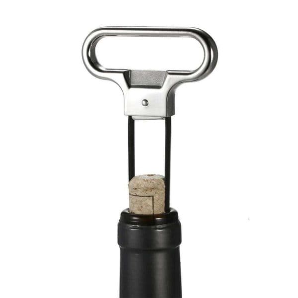 Bottle Opener Two-Prong Puller Damaged Cork Old Wine Corkscrew Remover House Warming Gift 26L0119