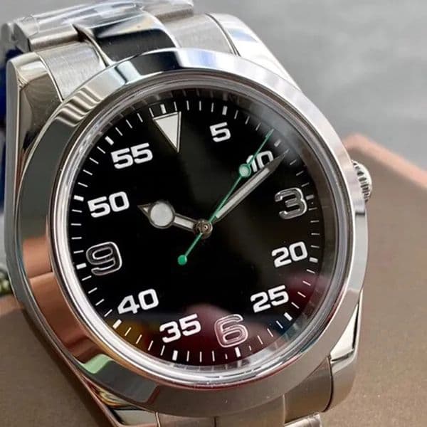 U1 Top Luxury Watch Air Automatic Mechanical Mens Sports King Watch Blue Black Dial Sapphire Master Designer Watches Stainless Calendar Clock 3A Wristwatches Rol5