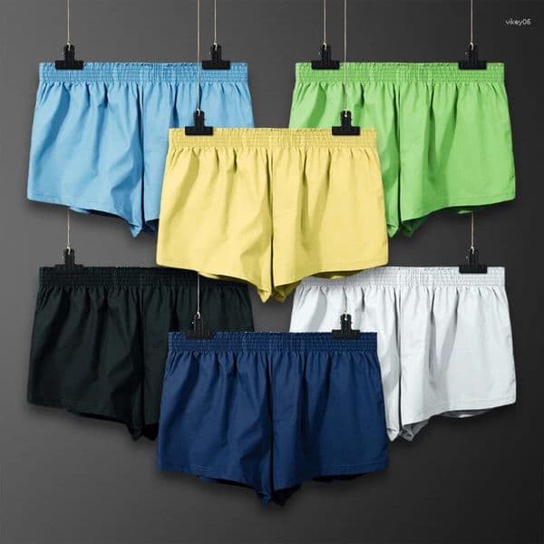 Underpants Pure Cotton Men's Underwear Boxer Briefs Loose Fit Thin Shorts Large Size Summer