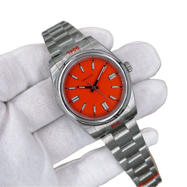 40MM Appropriate Size U1 Automatic Sapphire Glass Bright Red Mens Watches High Quality Stainless Steel Wristwatches