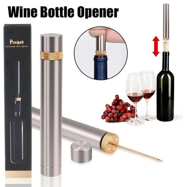 For Home Restaurant Party Corkscrew Tools Wine Lovers Portable Needle Type Pneumatic Bottle Opener 26L0119