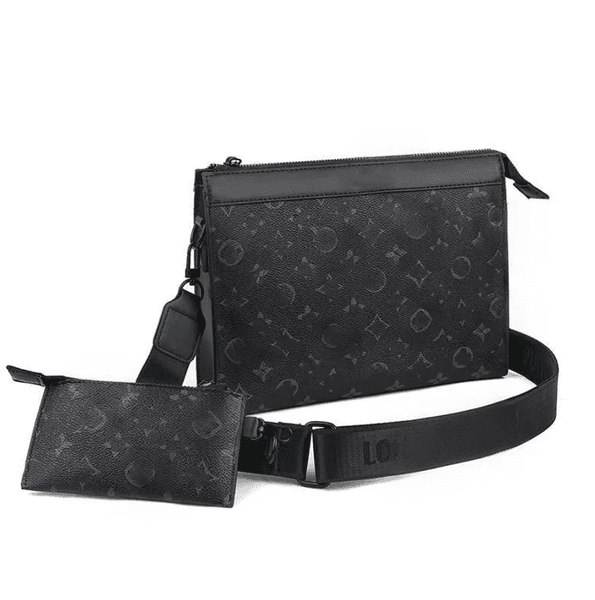 Top quality Classic Men TRIO Shoulder Bags women Cross Body Fashion Handbag Luxury Designer Leather Crossbody Postman Bag Business Travel Wallets Purse mens bag