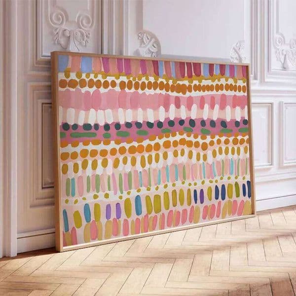Colourful Pastel Trendy Aesthetic Poster Abstract Colour Block Decor Printing Living Room Canvas Painter Home Wall Art 26Y0119