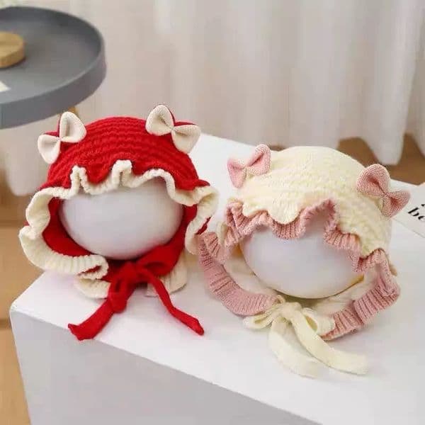 Toddler Infant Winter Hat Knitted Beanies Baby Ear Protection Warm Windproof Kids Earflap Beanie L2061