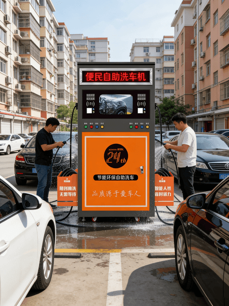 24/7 Self-Service Car Wash System - Fully Automatic High-Pressure Commercial Equipment (Unattended Operation)