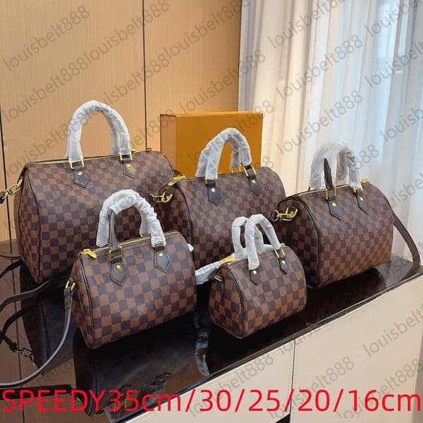 Men's Women's Universal Luxury Leather Checkerboard Pillow Bag trendy Large Shoulder bag Weekend bag Travel crossbody bag Boho bags Travel handbags duffle bag