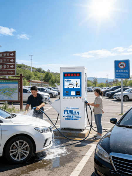 Self Service Washer Car Washing Machine 24h Coin Card Payment Washing Machine with CE