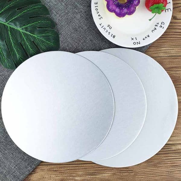 Food Grade Cake Tools Rounds White Circle Cardboard Base Holders Disposable Plate Tray Decorating Baking Supplies