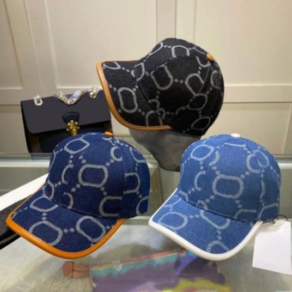 Classical Baseball Designer Denim Letter Casuqette Luxe Women's Ball Cap Tracel Mens Caps