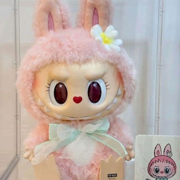 Christmas 38Cm Market Mokoko Close To Sweet Decor Gift Toy Labubu Vinly Plush Doll#A281
