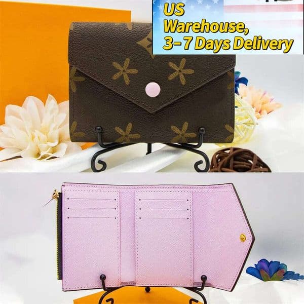 luxury designer M41938/62742 Victorine Coins purse women Multicolor zipper pocket Mini Compact Wallet Key Coin Card Holder Case Accessoires Wallets thumbnail 2