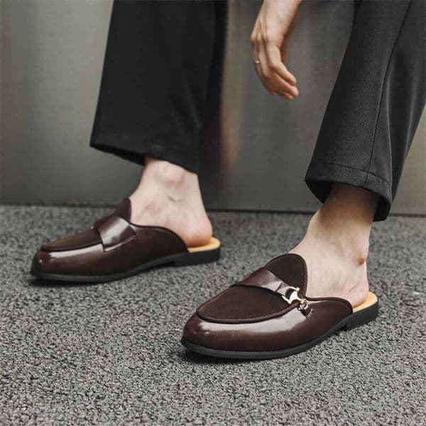 Summer Hot Selling Flat Bottomed Anti Slip Loafers for Home Commuting Versatile Business Casual Men's Work Shoes XJ260120