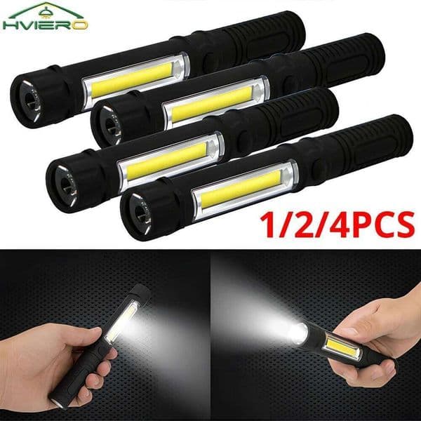 Multi-Function COB LED Portable Mini Pen Work Light Inspection Torches Magnetic Base Waterproof Used For Camping Cycling Bar X260120