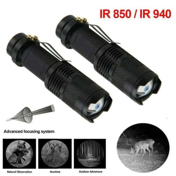 5W 940nm Infrared Radiation IR Night Vision light tactical LED Flashlight Torch X260120