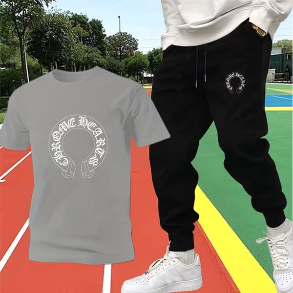 Fashion Men's T Shirts Summer Men Pants Sets Letter Printed Printing Tees Tops and Short Pants Tracksuit Set Casual Running Jogging Sportswear Sweat Suits M-2XL