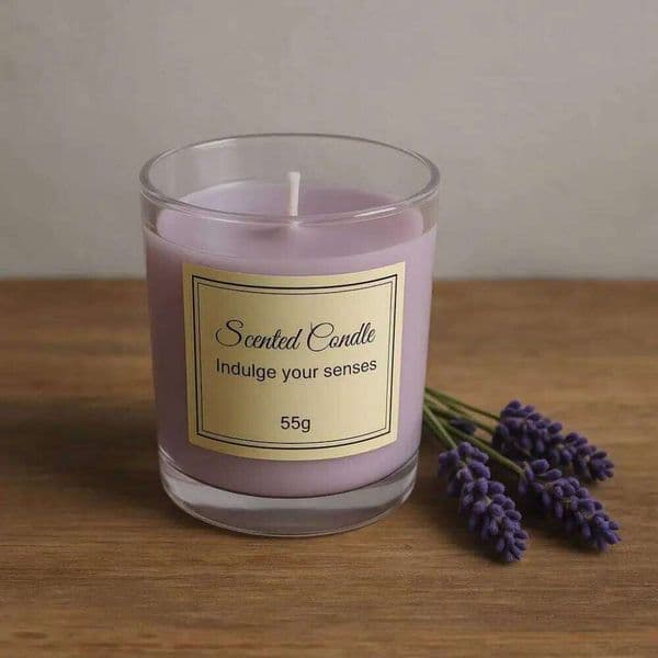 New Year's Premium Box Glass Handmade Soy Wax Smokeless Creative Aromatherapy Candle Companion Gift X260120