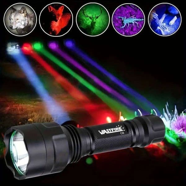 2500LM 500-800M Range LED Tactical Hunting Flashlight Portable Torch Outdoor Waterproof Lantern+18650+USB Charger +Switch X260120
