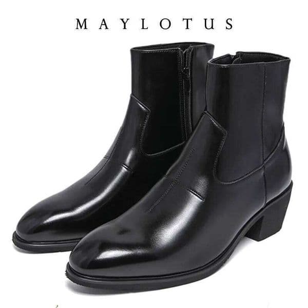2026 Men's Fashion Chelsea Boot Luxury Leather Black Classic Business Dress Casual Ankle Boots for Men Botas XJ260120