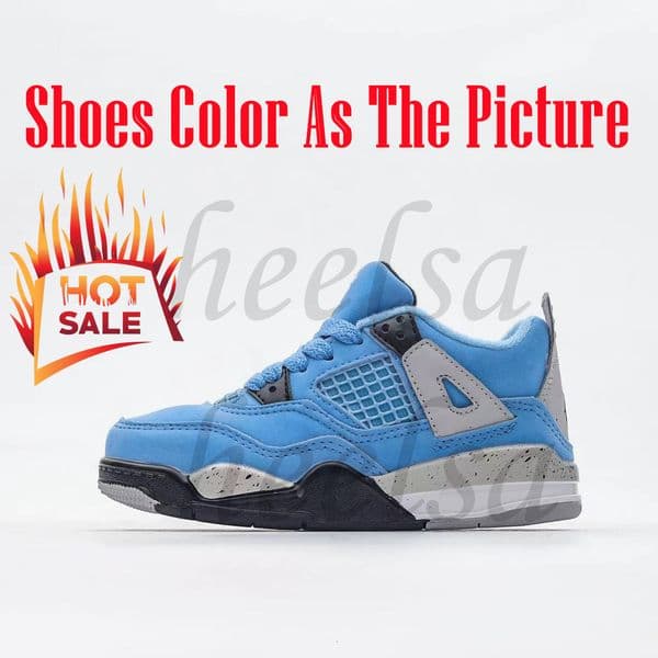 Designer Basketball Shoes Toddlers Sport Sneakers Black Cat Boys Girls Olive Mocha Running Trainers Children Youth Fire Red Thunder Blue Cool Grey With Box