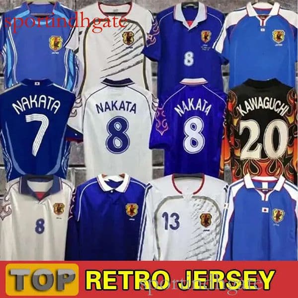 98 99 00 06 16 18 Retro Japan National Team NAKATA Mens Soccer Jerseys SOMA AKITA OKANO KAWAGUCHI Home Football Shirt KAZU top quality