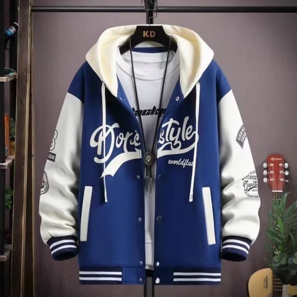 Mens Hooded Baseball Jersey Autumn Korean Casual Hooded Jacket Harajuku High Street Fashion Mens Clothing High Quality Coat 260120BJ