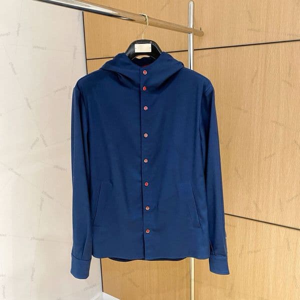 Mens designer jacket luxury kito jackets hoodie buckle Italy style Stand up embroidery jacket