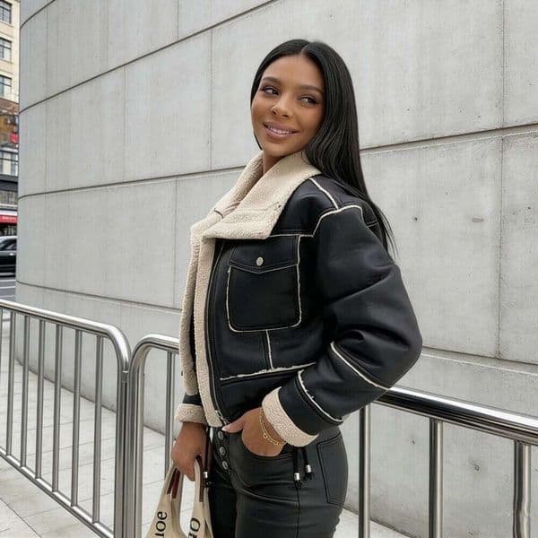2026 Fashion Women Jackets Autumn Winter Coats Gothic Grunge Long Sleeve Zipper Crop Tops Outerwear Female Windbreaker HarajukuWKERSIY
