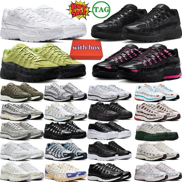2026 Free shipping with box p6000s men designer running shoes classic comfort breathable shock absorbing white black sneakers men womens big size 36-46
