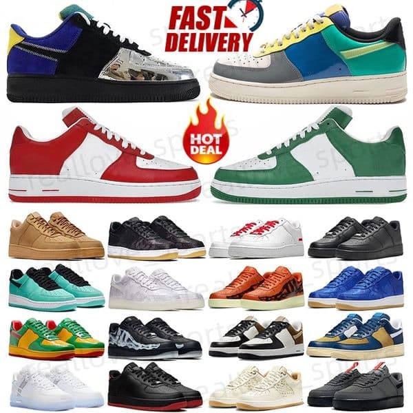 Designer Sneakers 1 Low Mens WomenS Running Shoes Shadow One low Triple White Pale Ivory Spruce Classic 1 LOWS Trainers Outdoor Sport 36-45 X1