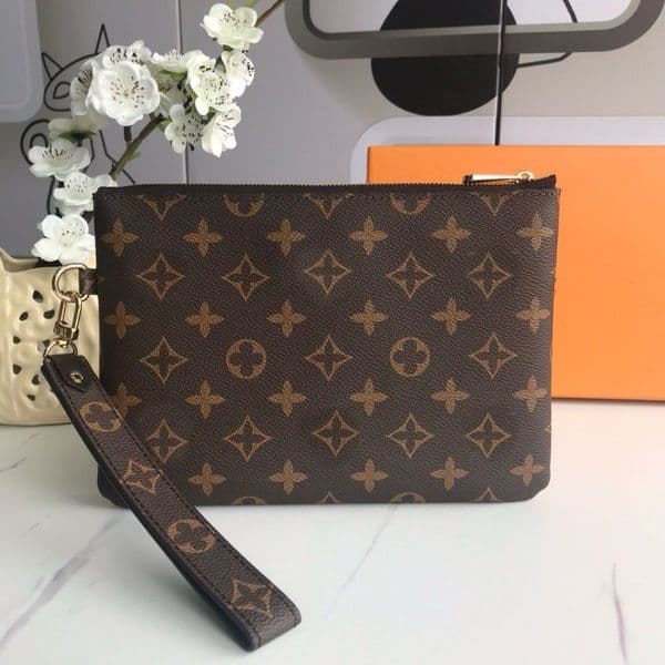 Artistic Designer POUCH Zippy Clutch Bag Women Cluth Wallets Wristlet Bags Key Pouches Coated Canvas Men Coin Purse Daily Storage mobile phone