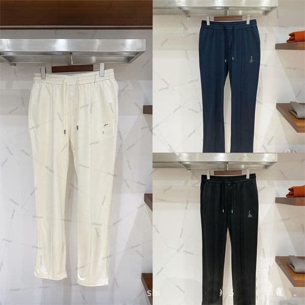 Designer pants mens luxury sweatpants bc pants italy style business casual pants straight leg pants