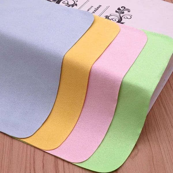 5pcs Microfiber Cloth Soft Chamois Glasses Cleaner For Lens Phone Screen Cleaning Wipes Eyewear Accessories 26Y0121