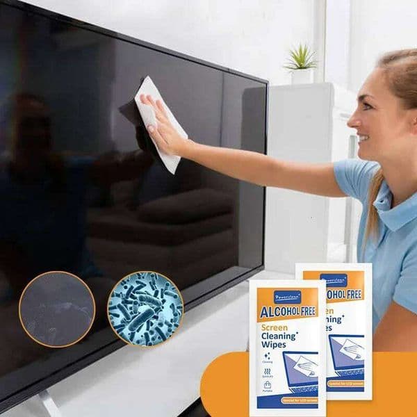 40 Pack PC Cleaners Wipes - Dry Wet Screen Cleaning Cloths for Cars, Phones, Tablets, Laptops, TVs and Monitors 26Y0121