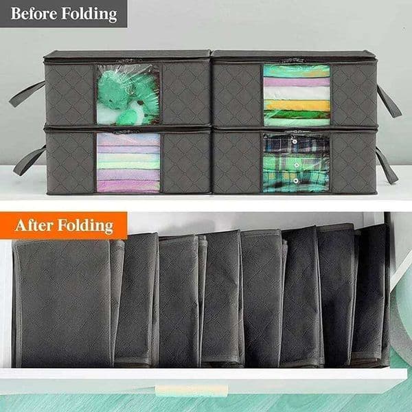 1/3pc Large Capacity Clothes Bag Foldable Blanket Bags Storage Containers for Organizing Bedroom Closet Clothing 26W0121