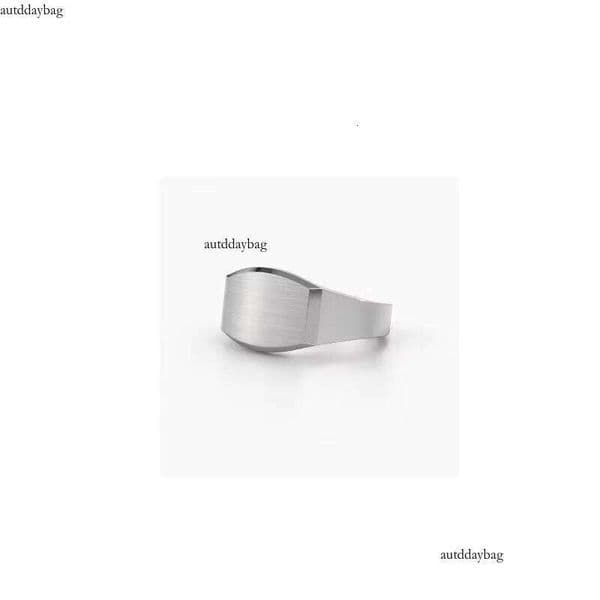 Pure Silver ring Premium Jewelry Logo Engraving jewelery Blank Signet Ring for women Men's New Arrival