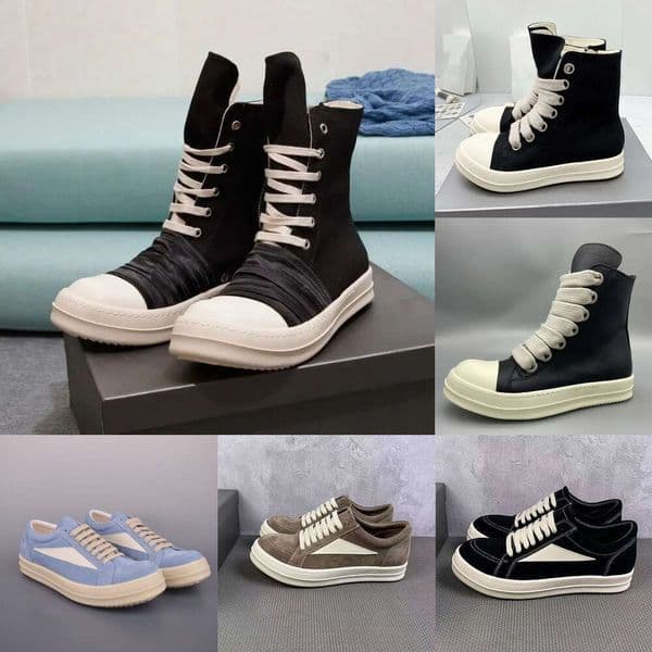 Designer Mens Women Sneakers Trainers High Leather Winter Boots Rubber Soled Canvas Low Top Casual Runner Sneaker Shoes 35 48