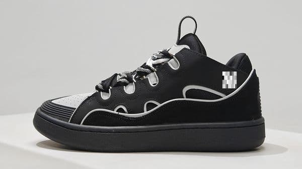 2026 new model Designer's new leather splicing lace up sports and leisure shoes, retro board shoes, cross-border new style, dad shoes, luxury shoes