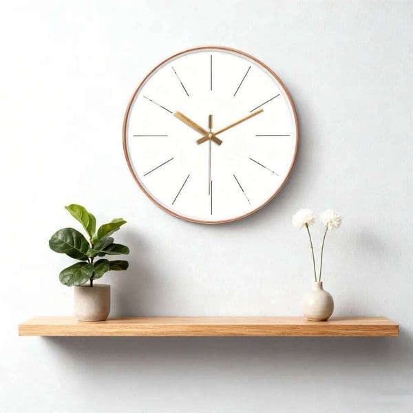 Solid Color Wall Abs Plastic Shell Quartz Living Room Bedroom Simple Creative Fashion Non Ticking Clock Decoration 26Y0121