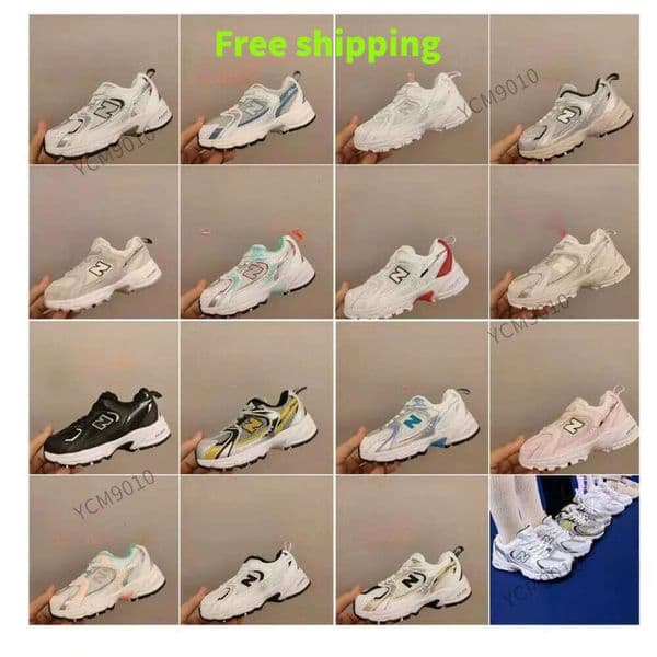 NB Kids choes Elastic Band Children's Lightweight Mesh Sports Fashion Shoes Non-Slip Anti-Slip Sole Wear-Resistant AAAAA