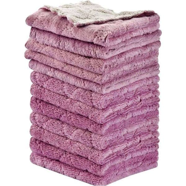 Kitchen Towels Towels, Multipose Reusable Dish Cloths, Double-Sided Microiber Cleaning Rags or Furniture, Tea, Bowl, 10x 6 26Y0121