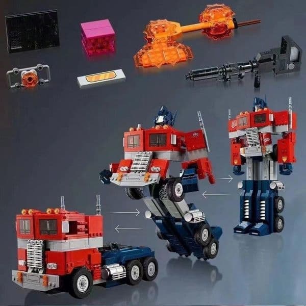 Cross-border new X0002 transformation robot armor toy made of small building blocks as a gift for children