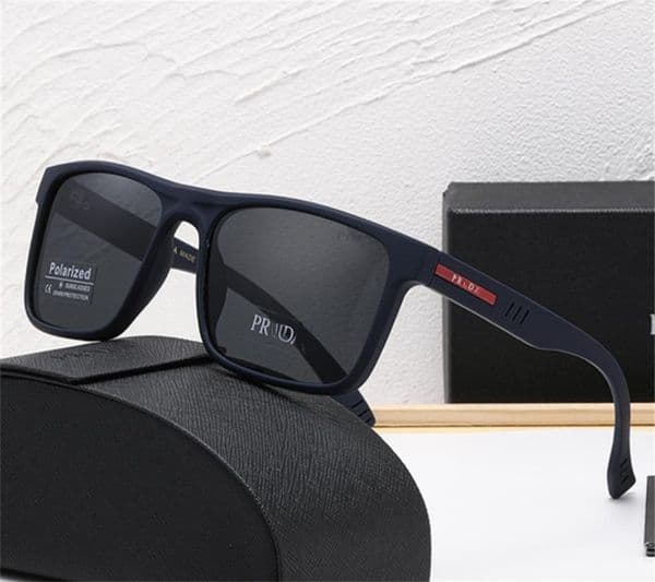 Luxury Retro Square Designer Sunglasses for Women Men - Acetate Frame Metal/Red Accent Temples Polarized Multi-Color Lens UV400 Protection Fashion Driving Glasses