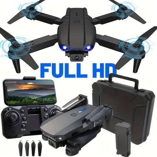 Drone With Camera, Foldable Remote-Controlled Aircraft, Supports App Control, Real-Time Video Remote Operation, Birthday Gift Suitable SANNAING