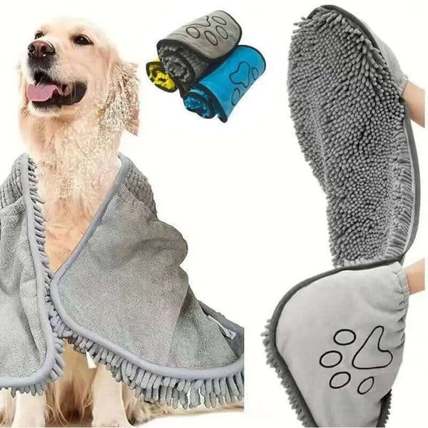 Pet Absorbent Dog Bath Towel Chenille Quick Drying Super Large Thick For Cats Pets Dogs Clothing Home Garden 26H0120