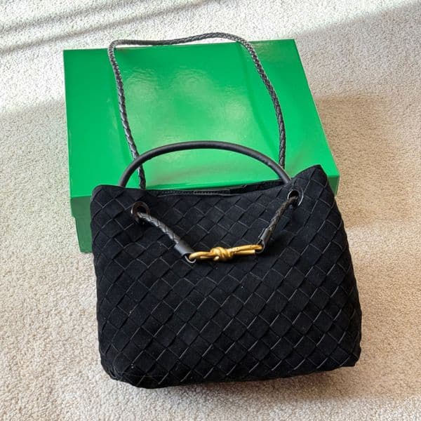 Designer Bag Andiamo bag High Quality suede style Crossbody Bag Weave bag underarm Bag Handbags Hobo Bag Mini Purse bag 10A.