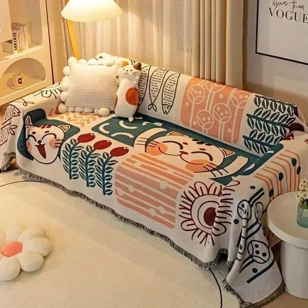 Sofa Cover Throw Blanket Plaid Blanekets For Nordic Ins Wind Summer Universal Beds Sofa Bed Decorative Boho Picnic With Tassel 260121BJ