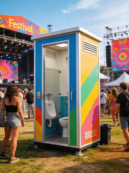 Modern Designed Mobile Toilet Portable Prefab Sandwich Panel Bathroom for Outdoor Construction Sites Easy Installation 5 Year