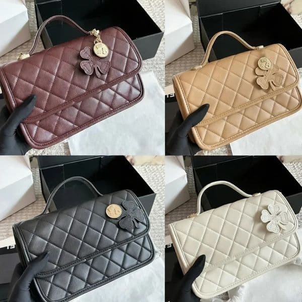 Designer Bag Large Flip Cover Bag Genuine Leather Caviar Sheepskin Classic Wallet Quilted Handbag Mirror Quality Shoulder Bag Underarm Bag Makeup Bag